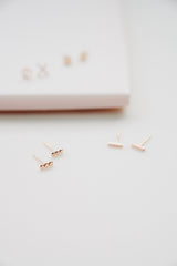 3 dot Gold-Filled Studs